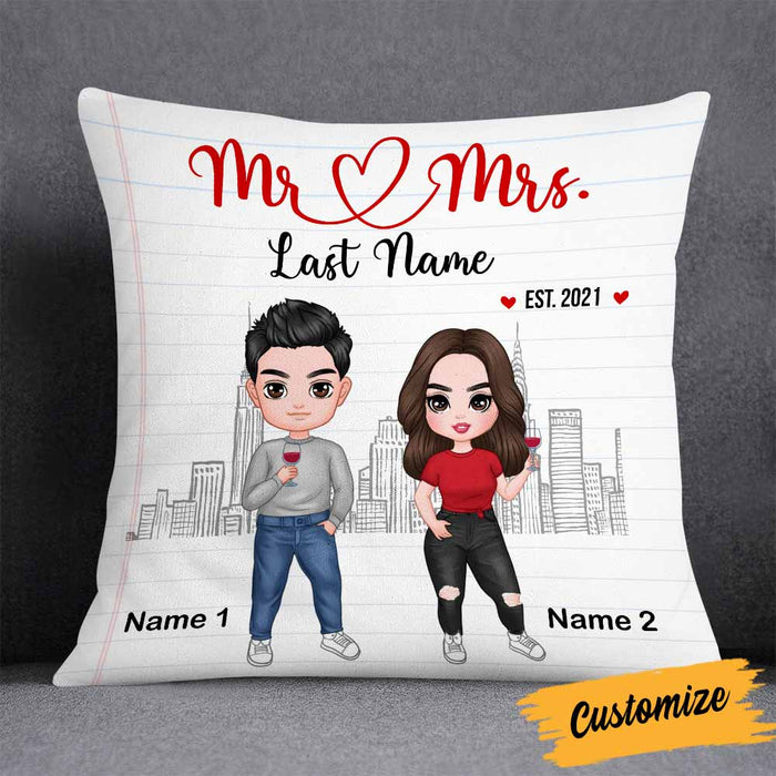 Personalized Couple Icon Pillow DB235 23O58 1