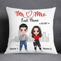 Personalized Couple Icon Pillow DB235 23O58 thumb 1
