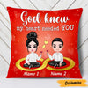 Personalized Couple Icon God Knew Pillow DB233 95O47 1