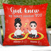 Personalized Couple Icon God Knew Pillow DB233 95O47 1