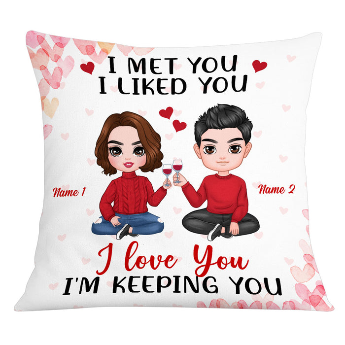 Personalized Couple Icon Pillow DB236 23O53 1