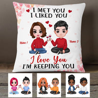 Personalized Couple Icon Pillow DB236 23O53 thumb 1
