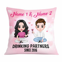 Personalized Couple Icon Drinking Partners Pillow DB242 95O58 thumb 1