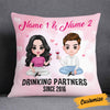 Personalized Couple Icon Drinking Partners Pillow DB242 95O58 1
