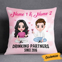 Personalized Couple Icon Drinking Partners Pillow DB242 95O58 thumb 1