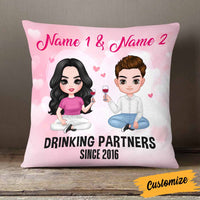 Personalized Couple Icon Drinking Partners Pillow DB242 95O58 thumb 1