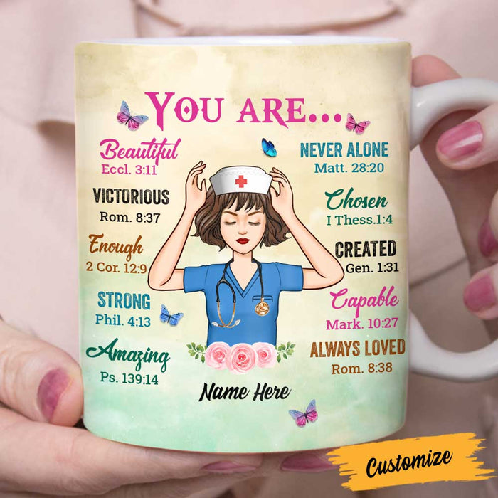 Personalized Proud Nurse Jesus Mug DB45 95O47 1