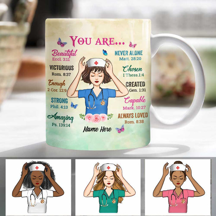 Personalized Proud Nurse Jesus Mug DB45 95O47 1