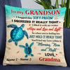 Personalized Turtle Grandson Hug This Pillow DB244 95O47 1