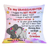 Personalized Mom Grandma Daughter Granddaughter Elephant Hug This Pillow DB241 85O53 1