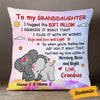 Personalized Mom Grandma Daughter Granddaughter Elephant Hug This Pillow DB241 85O53 1