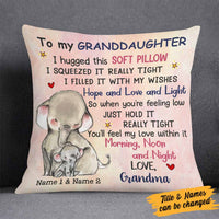 Personalized Hug This Mom Grandma To Daughter Granddaughter Pillow DB243 30O58 thumb 1