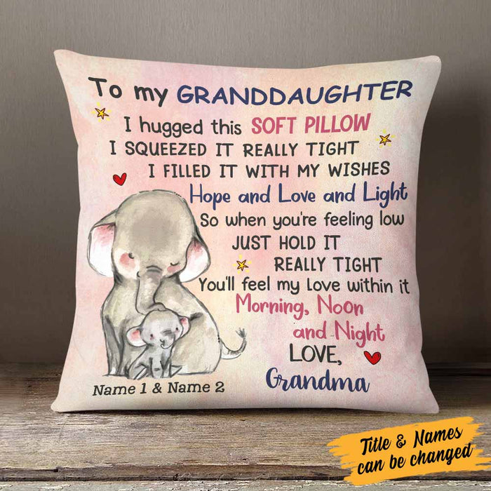 Personalized Hug This Mom Grandma To Daughter Granddaughter Pillow DB243 30O58 1