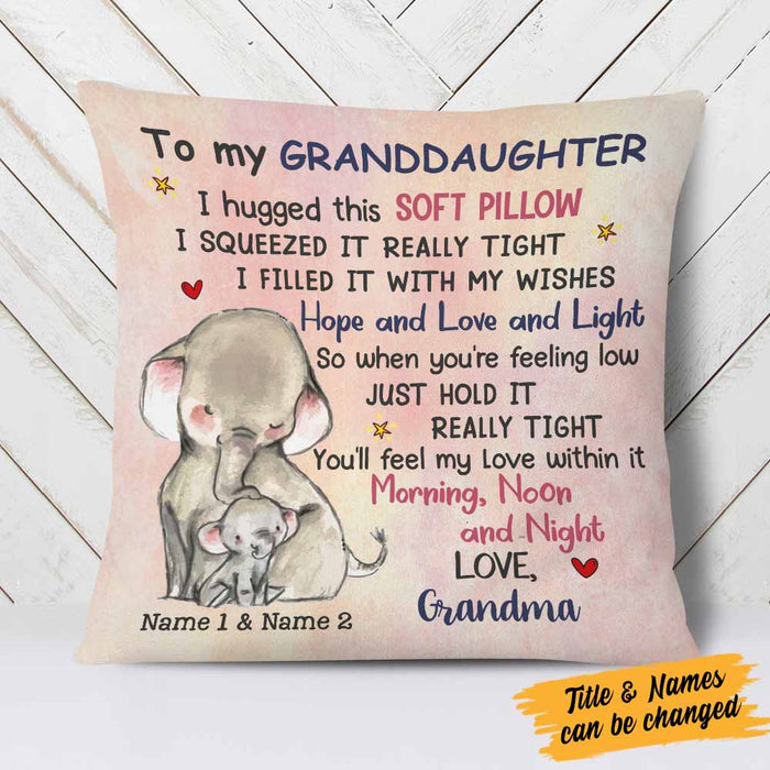 Personalized Hug This Mom Grandma To Daughter Granddaughter Pillow DB243 30O58 1