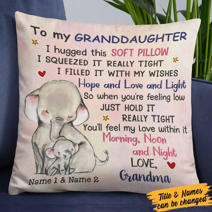 Personalized Hug This Mom Grandma To Daughter Granddaughter Pillow DB243 30O58 1