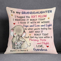 Personalized Hug This Mom Grandma To Daughter Granddaughter Pillow DB243 30O58 thumb 1