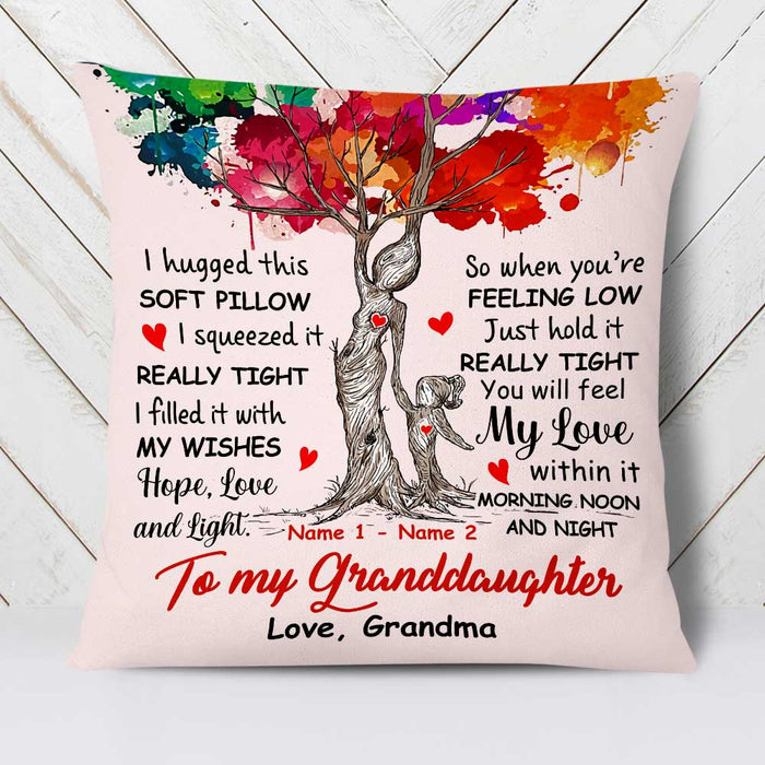 Personalized Mom Grandma Daughter Granddaughter Hug This Pillow DB242 85O23 1