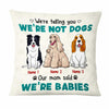 Personalized Dog Icon Mom Babies Pillow DB245 95O47 1