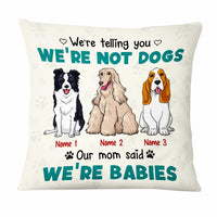 Personalized Dog Icon Mom Babies Pillow DB245 95O47 thumb 1