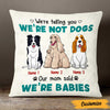 Personalized Dog Icon Mom Babies Pillow DB245 95O47 1