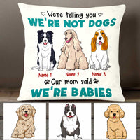 Personalized Dog Icon Mom Babies Pillow DB245 95O47 thumb 1