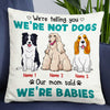 Personalized Dog Icon Mom Babies Pillow DB245 95O47 1