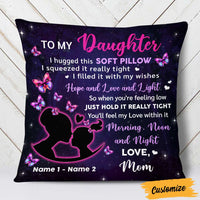 Personalized Hug This Daughter Pillow DB244 30O57 thumb 1