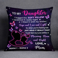 Personalized Hug This Daughter Pillow DB244 30O57 thumb 1