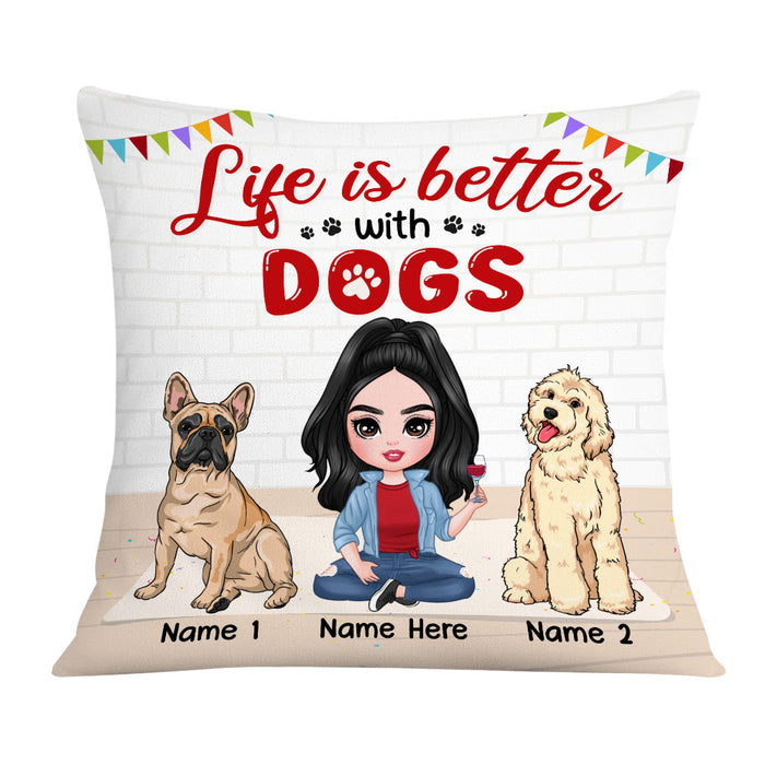 Personalized Dog Icon Pillow DB245 30O36 1