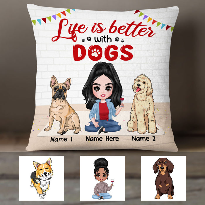 Personalized Dog Icon Pillow DB245 30O36 1