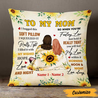 Personalized Mom Grandma Daughter Granddaughter Hug This Pillow DB241 87O47 thumb 1