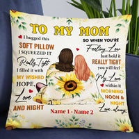 Personalized Mom Grandma Daughter Granddaughter Hug This Pillow DB241 87O47 thumb 1