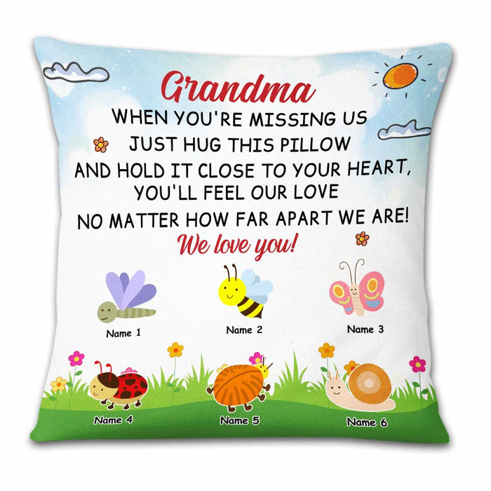 Personalized Bugs Grandma Hug This Pillow DB243 87O23 1