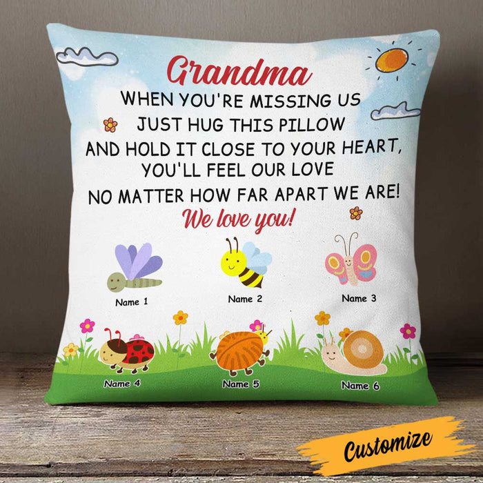 Personalized Bugs Grandma Hug This Pillow DB243 87O23 1