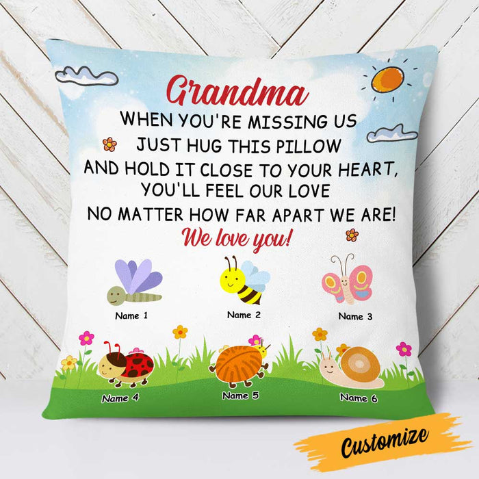 Personalized Bugs Grandma Hug This Pillow DB243 87O23 1