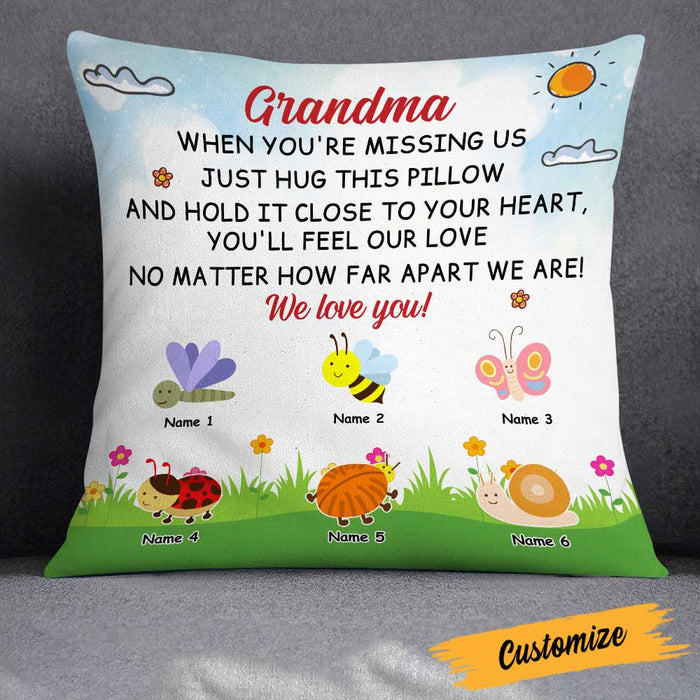 Personalized Bugs Grandma Hug This Pillow DB243 87O23 1