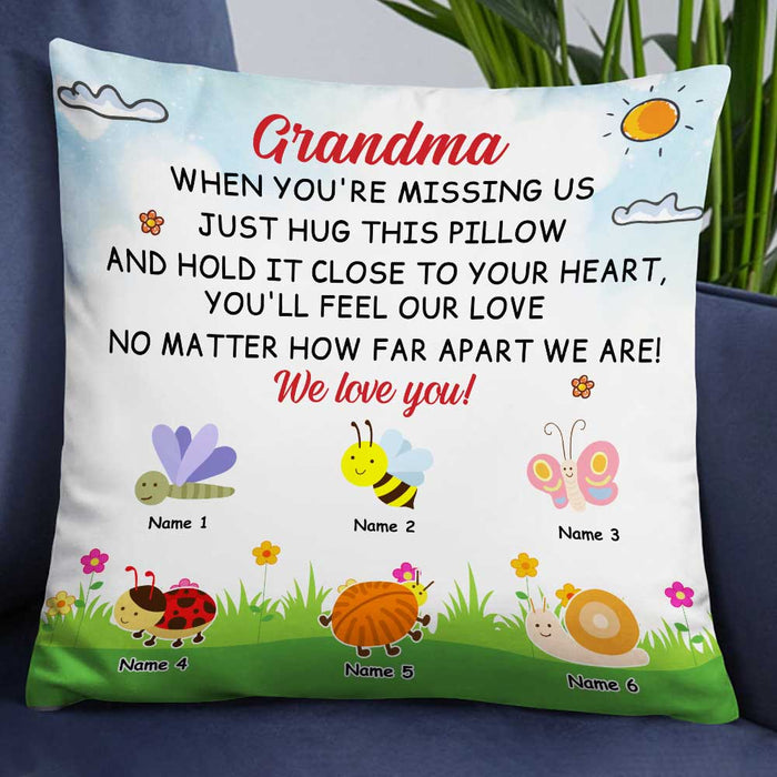 Personalized Bugs Grandma Hug This Pillow DB243 87O23 1