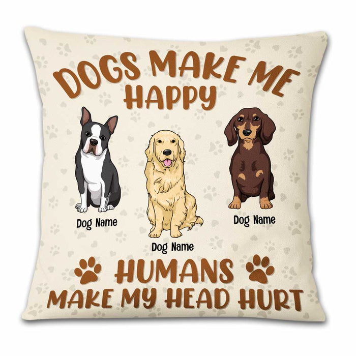 Personalized Dog Icon Pillow DB244 87O23 1