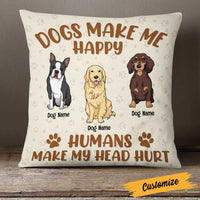 Personalized Dog Icon Pillow DB244 87O23 thumb 1