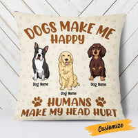Personalized Dog Icon Pillow DB244 87O23 thumb 1