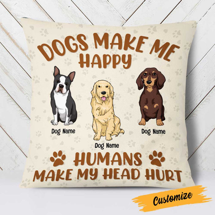 Personalized Dog Icon Pillow DB244 87O23 1