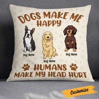 Personalized Dog Icon Pillow DB244 87O23 thumb 1