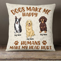 Personalized Dog Icon Pillow DB244 87O23 thumb 1