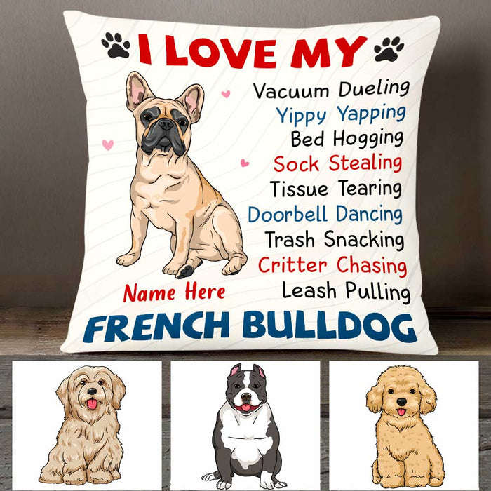 Personalized Dog Icon Pillow DB245 87O47 1
