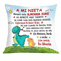 Personalized To Grandson Spanish Dinosaur Pillow DB235 95O34 thumb 1