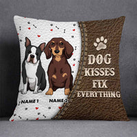 Personalized Dog Icon Kisses Pillow DB247 95O58 thumb 1