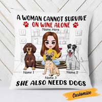 Personalized Dog Icon Mom Pillow DB251 26O23 thumb 1