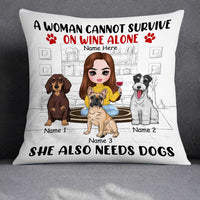 Personalized Dog Icon Mom Pillow DB251 26O23 thumb 1