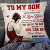 Personalized Wrestling Mom To Son Pillow DB252 95O57 1