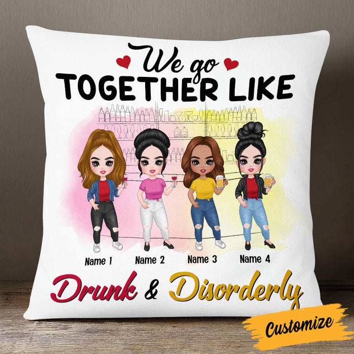Personalized Friends Icon We Go Together Pillow DB254 95O53 1